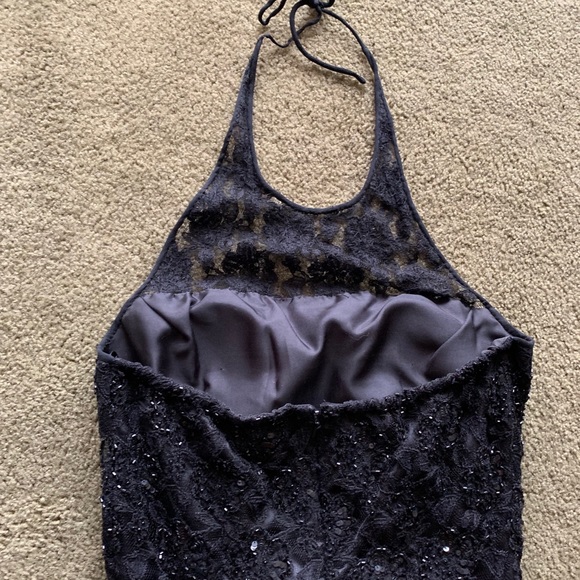 Andretta Donatello 90s Vintage Halter Beaded Dress - Picture 6 of 7